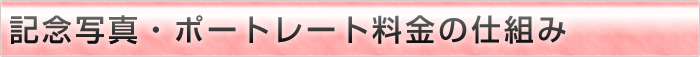 記念写真・ポートレート料金の仕組み